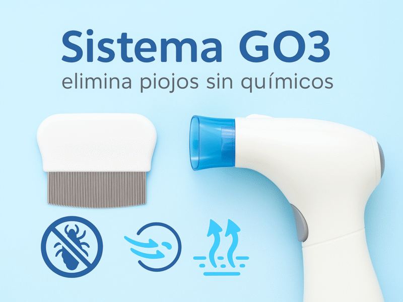 Ozono y aspiración: el sistema GO3 para eliminar piojos sin químicos