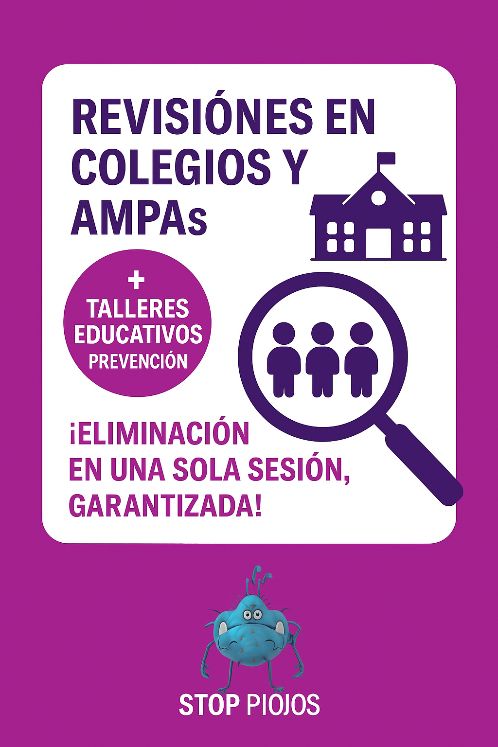 Por qué los colegios de Málaga confían en Stop Piojos: revisiones colectivas y talleres