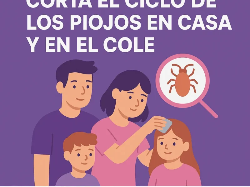 Revisión familiar: corta el ciclo de los piojos en casa y en el cole