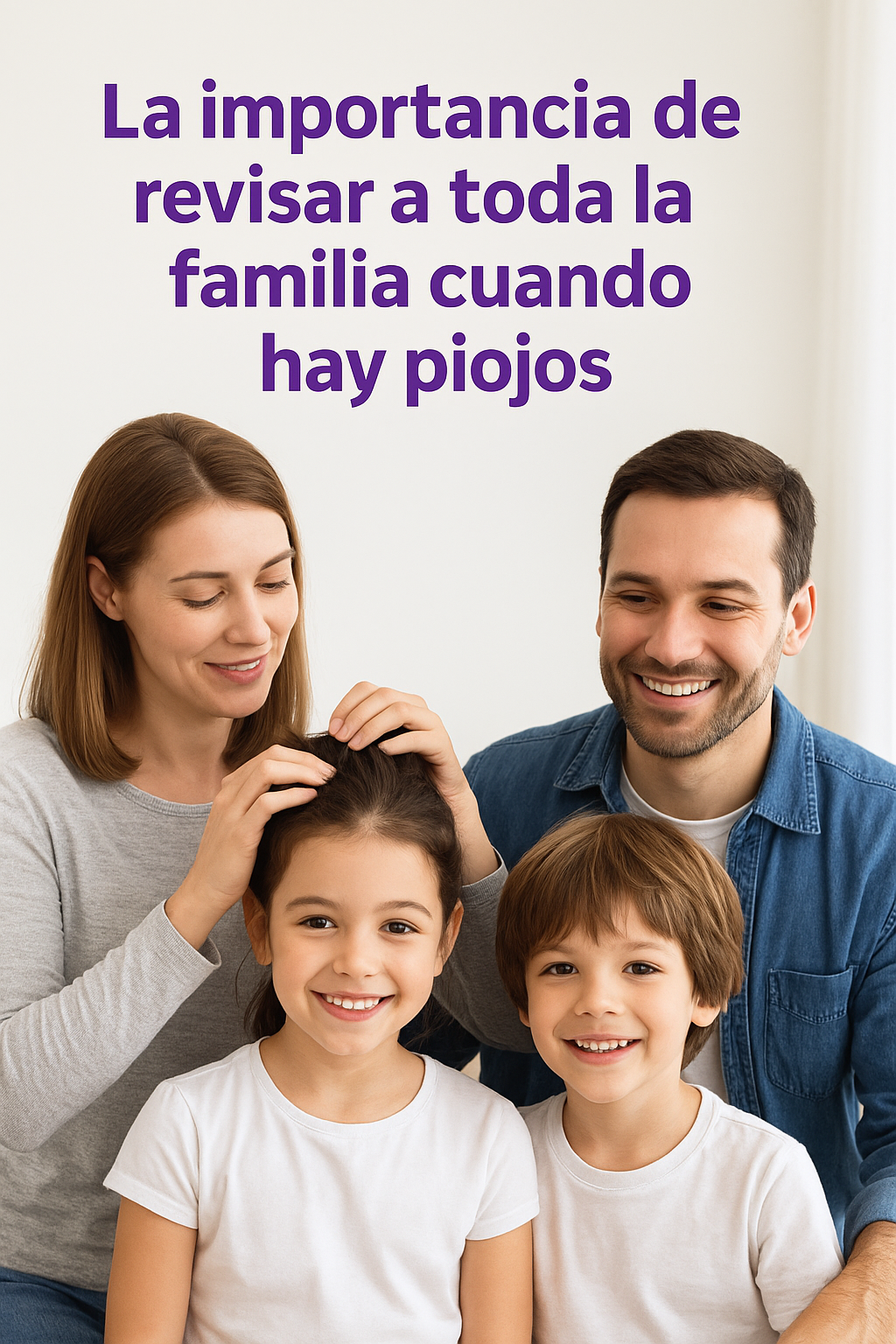 ¿Cómo revisar a toda la familia cuando aparece un caso de piojos?